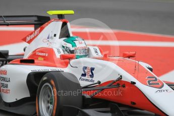 World © Octane Photographic Ltd. ART Grand Prix – GP3/16 – Nirei Fukuzumi. Friday 13th May 2016, GP3 Practice, Circuit de Barcelona Catalunya, Spain. Digital Ref :1540CB1D9152