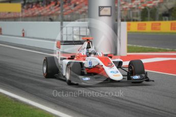 World © Octane Photographic Ltd. ART Grand Prix – GP3/16 – Alexander Albon. Friday 13th May 2016, GP3 Practice, Circuit de Barcelona Catalunya, Spain. Digital Ref :1540CB1D9192