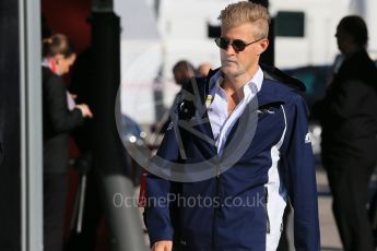 World © Octane Photographic Ltd. Sauber F1 Team C35 – Marcus Ericsson. Saturday 14th May 2016, F1 Spanish GP Paddock, Circuit de Barcelona Catalunya, Spain. Digital Ref :1544LB1D5787