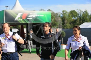 World © Octane Photographic Ltd. Sauber F1 Team C35 – Felipe Nasr and Monisha Kaltenborn. Saturday 14th May 2016, F1 Spanish GP Paddock, Circuit de Barcelona Catalunya, Spain. Digital Ref :1544LB1D5856