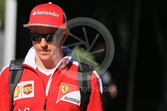 World © Octane Photographic Ltd. Scuderia Ferrari SF16-H – Kimi Raikkonen. Saturday 14th May 2016, F1 Spanish GP Paddock, Circuit de Barcelona Catalunya, Spain. Digital Ref :1544LB1D5951