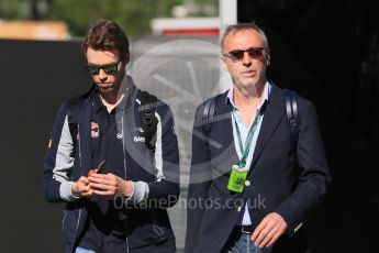 World © Octane Photographic Ltd. Scuderia Toro Rosso STR11 – Daniil Kvyat. Saturday 14th May 2016, F1 Spanish GP Paddock, Circuit de Barcelona Catalunya, Spain. Digital Ref :1544LB1D5970