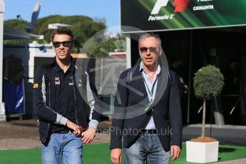 World © Octane Photographic Ltd. Scuderia Toro Rosso STR11 – Daniil Kvyat. Saturday 14th May 2016, F1 Spanish GP Paddock, Circuit de Barcelona Catalunya, Spain. Digital Ref :1544LB1D5979