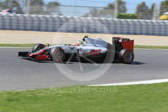 World © Octane Photographic Ltd. Haas F1 Team VF-16 - Esteban Gutierrez. Saturday 14th May 2016, F1 Spanish GP Practice 3, Circuit de Barcelona Catalunya, Spain. Digital Ref :