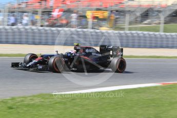 World © Octane Photographic Ltd. McLaren Honda MP4-31 – Jenson Button. Saturday 14th May 2016, F1 Spanish GP Practice 3, Circuit de Barcelona Catalunya, Spain. Digital Ref :