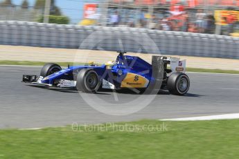 World © Octane Photographic Ltd. Sauber F1 Team C35 – Marcus Ericsson. Saturday 14th May 2016, F1 Spanish GP Practice 3, Circuit de Barcelona Catalunya, Spain. Digital Ref :