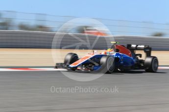 World © Octane Photographic Ltd. Manor Racing MRT05 – Rio Haryanto. Saturday 14th May 2016, F1 Spanish GP Practice 3, Circuit de Barcelona Catalunya, Spain. Digital Ref :