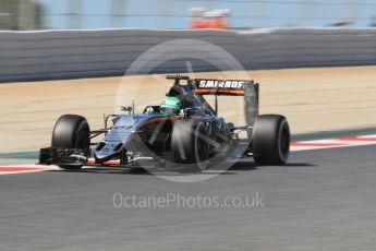 World © Octane Photographic Ltd. Sahara Force India VJM09 - Nico Hulkenberg. Saturday 14th May 2016, F1 Spanish GP Practice 3, Circuit de Barcelona Catalunya, Spain. Digital Ref : 1545CB1D9390