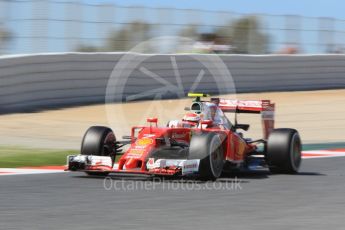 World © Octane Photographic Ltd. Scuderia Ferrari SF16-H – Kimi Raikkonen. Saturday 14th May 2016, F1 Spanish GP Practice 3, Circuit de Barcelona Catalunya, Spain. Digital Ref : 1545CB1D9419
