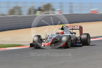 World © Octane Photographic Ltd. Haas F1 Team VF-16 - Esteban Gutierrez. Saturday 14th May 2016, F1 Spanish GP Practice 3, Circuit de Barcelona Catalunya, Spain. Digital Ref : 1545CB1D9423