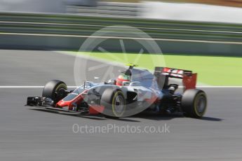 World © Octane Photographic Ltd. Haas F1 Team VF-16 - Esteban Gutierrez. Saturday 14th May 2016, F1 Spanish GP Practice 3, Circuit de Barcelona Catalunya, Spain. Digital Ref : 1545CB1D9431