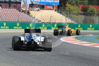 World © Octane Photographic Ltd. Williams Martini Racing, Williams Mercedes FW38 – Valtteri Bottas. Saturday 14th May 2016, F1 Spanish GP Practice 3, Circuit de Barcelona Catalunya, Spain. Digital Ref : 1545CB1D9485