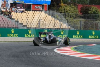 World © Octane Photographic Ltd. Mercedes AMG Petronas W07 Hybrid – Lewis Hamilton. Saturday 14th May 2016, F1 Spanish GP Practice 3, Circuit de Barcelona Catalunya, Spain. Digital Ref : 1545CB1D9501