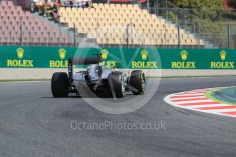 World © Octane Photographic Ltd. Mercedes AMG Petronas W07 Hybrid – Nico Rosberg. Saturday 14th May 2016, F1 Spanish GP Practice 3, Circuit de Barcelona Catalunya, Spain. Digital Ref : 1545CB1D9522