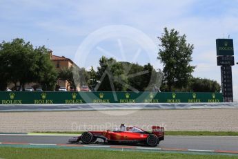 World © Octane Photographic Ltd. Scuderia Ferrari SF16-H – Sebastian Vettel. Saturday 14th May 2016, F1 Spanish GP Practice 3, Circuit de Barcelona Catalunya, Spain. Digital Ref : 1545CB7D7386