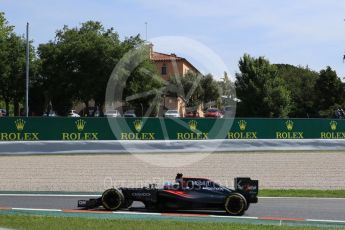 World © Octane Photographic Ltd. McLaren Honda MP4-31 – Fernando Alonso. Saturday 14th May 2016, F1 Spanish GP Practice 3, Circuit de Barcelona Catalunya, Spain. Digital Ref : 1545CB7D7390