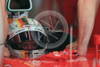 World © Octane Photographic Ltd. Scuderia Ferrari SF16-H – Sebastian Vettel. Saturday 14th May 2016, F1 Spanish GP - Practice 3, Circuit de Barcelona Catalunya, Spain. Digital Ref : 1545LB1D6225