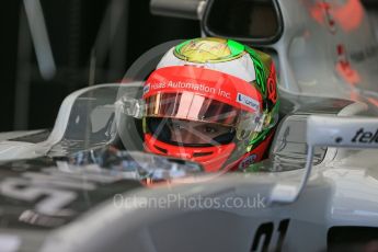 World © Octane Photographic Ltd. Haas F1 Team VF-16 - Esteban Gutierrez. Saturday 14th May 2016, F1 Spanish GP - Practice 3, Circuit de Barcelona Catalunya, Spain. Digital Ref : 1545LB1D6263