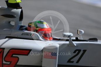 World © Octane Photographic Ltd. Haas F1 Team VF-16 - Esteban Gutierrez. Saturday 14th May 2016, F1 Spanish GP - Practice 3, Circuit de Barcelona Catalunya, Spain. Digital Ref : 1545LB1D6298