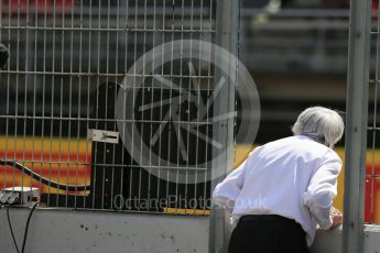 World © Octane Photographic Ltd. Bernie Ecclestone. Saturday 14th May 2016, F1 Spanish GP - Practice 3, Circuit de Barcelona Catalunya, Spain. Digital Ref : 1545LB1D6469