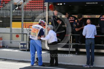 World © Octane Photographic Ltd. Bernie Ecclestone. Saturday 14th May 2016, F1 Spanish GP - Practice 3, Circuit de Barcelona Catalunya, Spain. Digital Ref : 1545LB1D6539