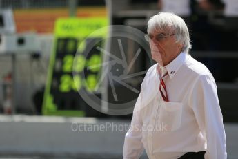 World © Octane Photographic Ltd. Bernie Ecclestone. Saturday 14th May 2016, F1 Spanish GP - Practice 3, Circuit de Barcelona Catalunya, Spain. Digital Ref : 1545LB1D6573