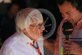 World © Octane Photographic Ltd. Bernie Ecclestone. Saturday 14th May 2016, F1 Spanish GP - Practice 3, Circuit de Barcelona Catalunya, Spain. Digital Ref : 1545LB1D6591