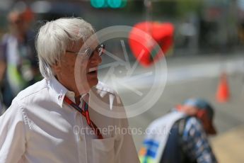 World © Octane Photographic Ltd. Bernie Ecclestone. Saturday 14th May 2016, F1 Spanish GP - Practice 3, Circuit de Barcelona Catalunya, Spain. Digital Ref : 1545LB1D6598