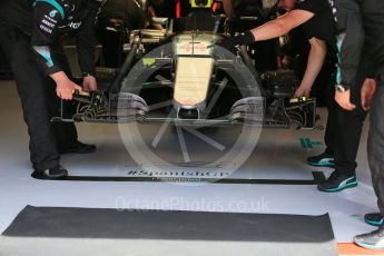 World © Octane Photographic Ltd. Mercedes AMG Petronas W07 Hybrid – Lewis Hamilton. Saturday 14th May 2016, F1 Spanish GP - Practice 3, Circuit de Barcelona Catalunya, Spain. Digital Ref : 1545LB1D6660
