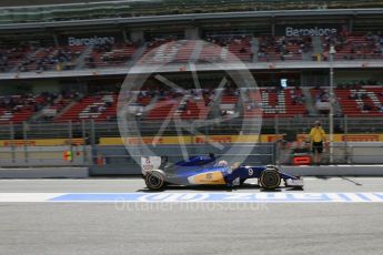 World © Octane Photographic Ltd. Sauber F1 Team C35 – Marcus Ericsson. Saturday 14th May 2016, F1 Spanish GP - Practice 3, Circuit de Barcelona Catalunya, Spain. Digital Ref : 1545LB5D3989