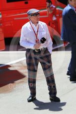 World © Octane Photographic Ltd. Sir Jackie Stewart. Saturday 14th May 2016, F1 Spanish GP - Qualifying, Circuit de Barcelona Catalunya, Spain. Digital Ref : 1546CB1D9638