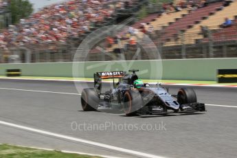 World © Octane Photographic Ltd. Sahara Force India VJM09 - Nico Hulkenberg. Saturday 14th May 2016, F1 Spanish GP - Qualifying, Circuit de Barcelona Catalunya, Spain. Digital Ref : 1546CB1D9704