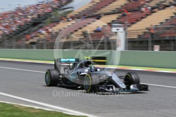 World © Octane Photographic Ltd. Mercedes AMG Petronas W07 Hybrid – Nico Rosberg. Saturday 14th May 2016, F1 Spanish GP - Qualifying, Circuit de Barcelona Catalunya, Spain. Digital Ref : 1546CB1D9727