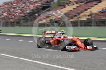 World © Octane Photographic Ltd. Scuderia Ferrari SF16-H – Kimi Raikkonen. Saturday 14th May 2016, F1 Spanish GP - Qualifying, Circuit de Barcelona Catalunya, Spain. Digital Ref : 1546CB1D9788