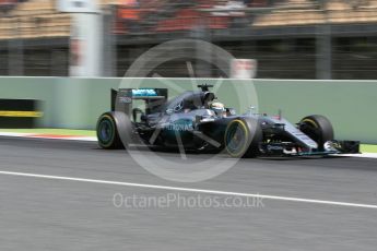 World © Octane Photographic Ltd. Mercedes AMG Petronas W07 Hybrid – Lewis Hamilton. Saturday 14th May 2016, F1 Spanish GP - Qualifying, Circuit de Barcelona Catalunya, Spain. Digital Ref : 1546CB1D9797