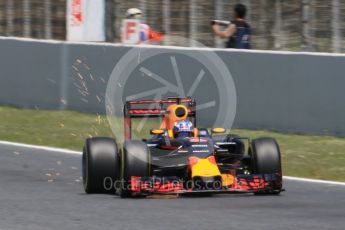 World © Octane Photographic Ltd. Red Bull Racing RB12 – Daniel Ricciardo. Saturday 14th May 2016, F1 Spanish GP - Qualifying, Circuit de Barcelona Catalunya, Spain. Digital Ref : 1546CB7D7581