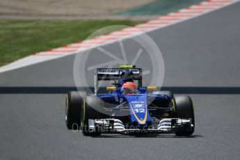 World © Octane Photographic Ltd. Sauber F1 Team C35 – Felipe Nasr. Saturday 14th May 2016, F1 Spanish GP - Qualifying, Circuit de Barcelona Catalunya, Spain. Digital Ref : 1546CB7D7607