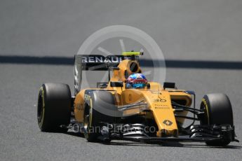 World © Octane Photographic Ltd. Renault Sport F1 Team RS16 – Jolyon Palmer. Saturday 14th May 2016, F1 Spanish GP - Qualifying, Circuit de Barcelona Catalunya, Spain. Digital Ref : 1546CB7D7646