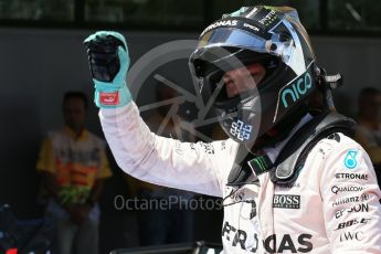 World © Octane Photographic Ltd. Mercedes AMG Petronas W07 Hybrid – Nico Rosberg. Saturday 14th May 2016, F1 Spanish GP - Qualifying, Circuit de Barcelona Catalunya, Spain. Digital Ref : 1546LB1D7098