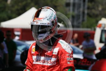 World © Octane Photographic Ltd. Scuderia Ferrari SF16-H – Sebastian Vettel. Saturday 14th May 2016, F1 Spanish GP - Qualifying, Circuit de Barcelona Catalunya, Spain. Digital Ref : 1546LB1D7117