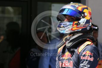 World © Octane Photographic Ltd. Scuderia Toro Rosso STR11 – Carlos Sainz. Saturday 14th May 2016, F1 Spanish GP - Qualifying, Circuit de Barcelona Catalunya, Spain. Digital Ref : 1546LB1D7125