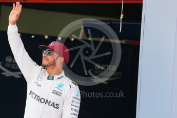 World © Octane Photographic Ltd. Mercedes AMG Petronas W07 Hybrid – Lewis Hamilton. Saturday 14th May 2016, F1 Spanish GP - Qualifying, Circuit de Barcelona Catalunya, Spain. Digital Ref : 1546LB1D7146