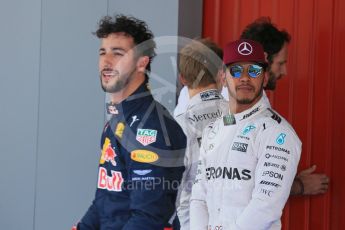 World © Octane Photographic Ltd. Mercedes AMG Petronas W07 Hybrid – Lewis Hamilton. Saturday 14th May 2016, F1 Spanish GP - Qualifying, Circuit de Barcelona Catalunya, Spain. Digital Ref : 1546LB1D7238