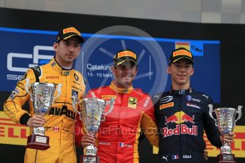 World © Octane Photographic Ltd. Racing Engineering - GP2/11 – Norman Nato, Pierre Gasly and DAMS – Nicholas Latifi. Saturday 14th May 2016, GP2 Race 1, Circuit de Barcelona Catalunya, Spain. Digital Ref :