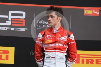 World © Octane Photographic Ltd. ART Grand Prix – GP3/16 – Charles Leclerc. Saturday 14th May 2016, GP3 Race 1, Circuit de Barcelona Catalunya, Spain. Digital Ref :