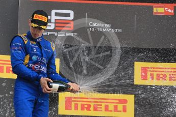 World © Octane Photographic Ltd. DAMS - GP3/16 – Jake Hughes. Saturday 14th May 2016, GP3 Race 1, Circuit de Barcelona Catalunya, Spain. Digital Ref :