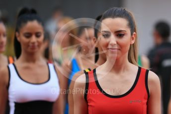 World © Octane Photographic Ltd. Pirelli Grid Girls. Sunday 15th May 2016, F1 Spanish GP Drivers’ Parade, Circuit de Barcelona Catalunya, Spain. Digital Ref :