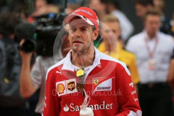 World © Octane Photographic Ltd. Scuderia Ferrari SF16-H – Sebastian Vettel. Sunday 15th May 2016, F1 Spanish GP Drivers’ Parade, Circuit de Barcelona Catalunya, Spain. Digital Ref :