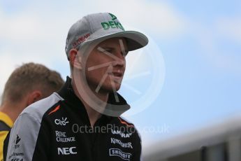 World © Octane Photographic Ltd. Sahara Force India VJM09 - Nico Hulkenberg. Sunday 15th May 2016, F1 Spanish GP Drivers’ Parade, Circuit de Barcelona Catalunya, Spain. Digital Ref :