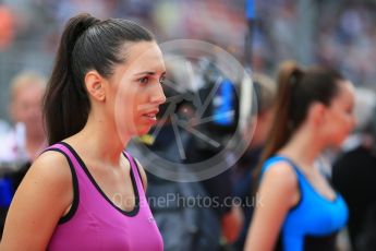 World © Octane Photographic Ltd. Pirelli Grid Girls. Sunday 15th May 2016, F1 Spanish GP Drivers’ Parade, Circuit de Barcelona Catalunya, Spain. Digital Ref :